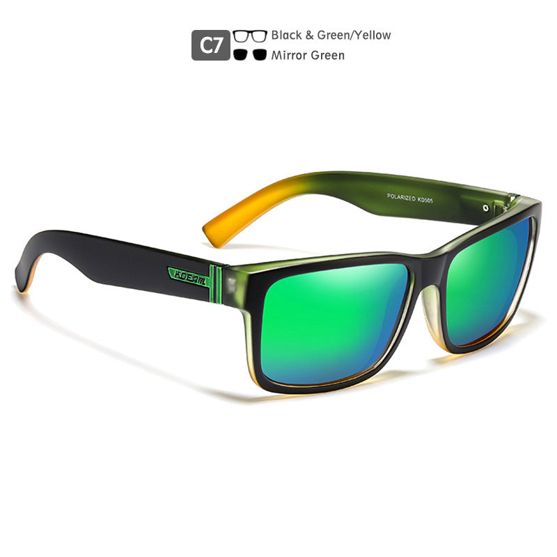 Square Polarized Outdoor Sports Colorful Sunglasses