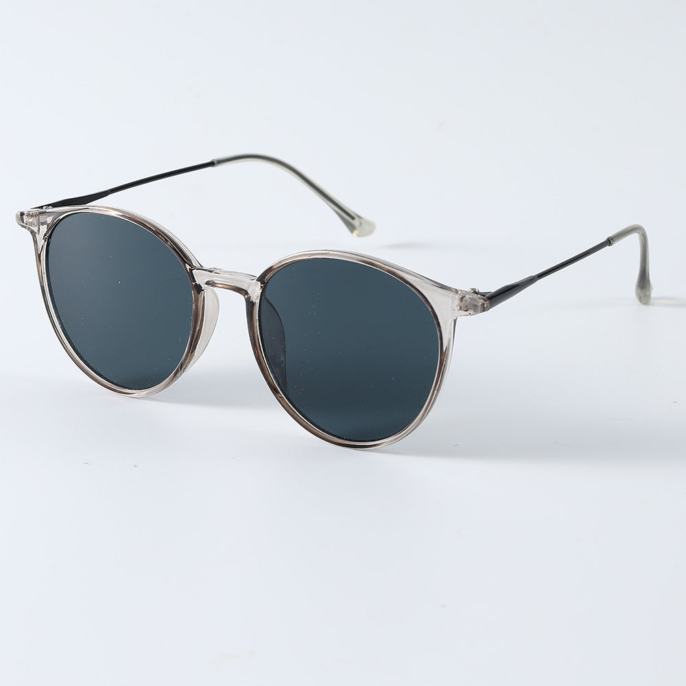 New Artistic Round Frame Women's All-match Face-looking Small Sunglasses
