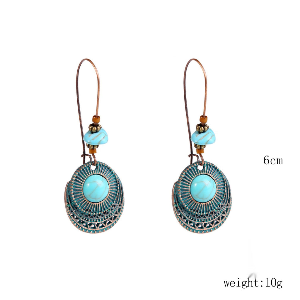 Bohemian Natural Stone Long Retro Necklace