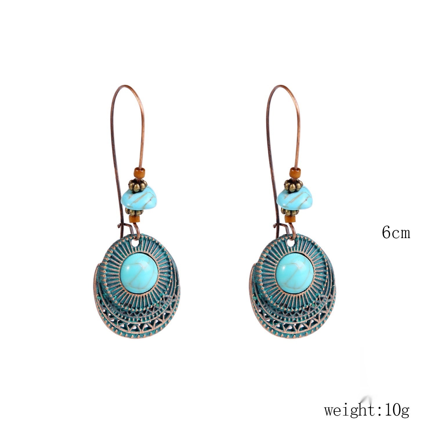 Bohemian Natural Stone Long Retro Necklace