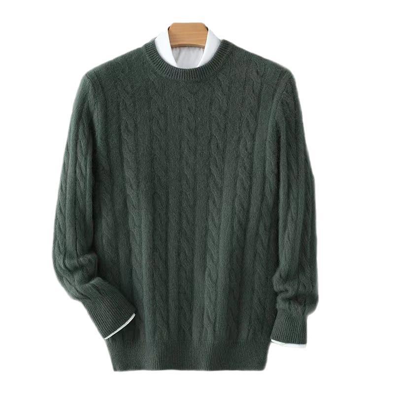 Plus Size Men's Thickened Mink Sweater Woolen Sweater
