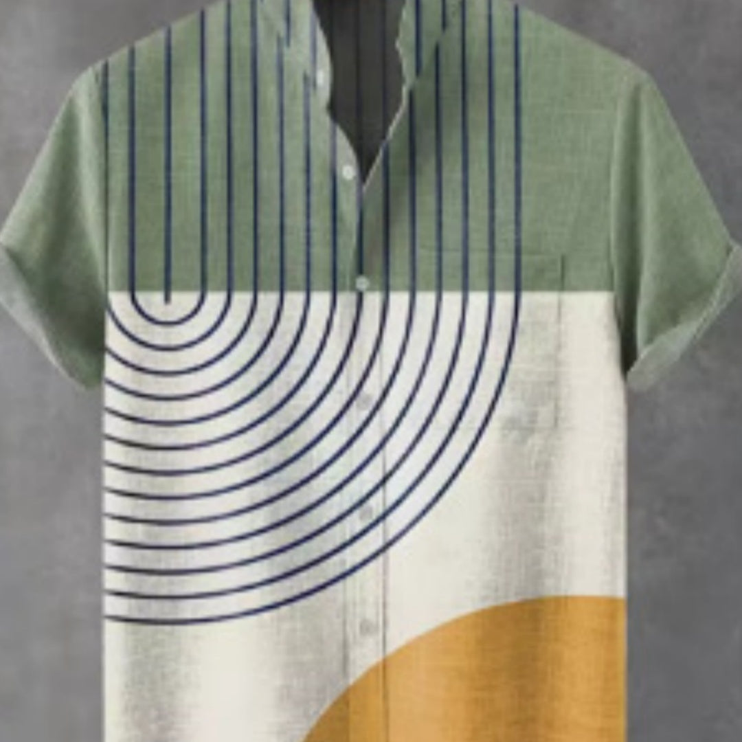 Men's Loose Casual Versatile Printed Shirt