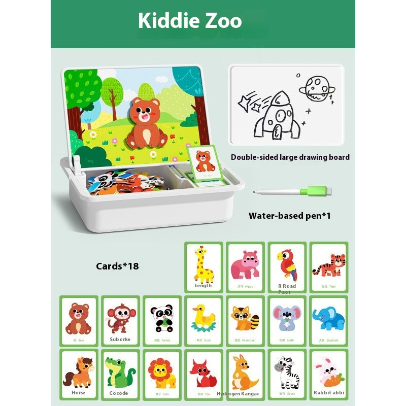 Magnetic Puzzle Children's Magnetic Toy Building Blocks.