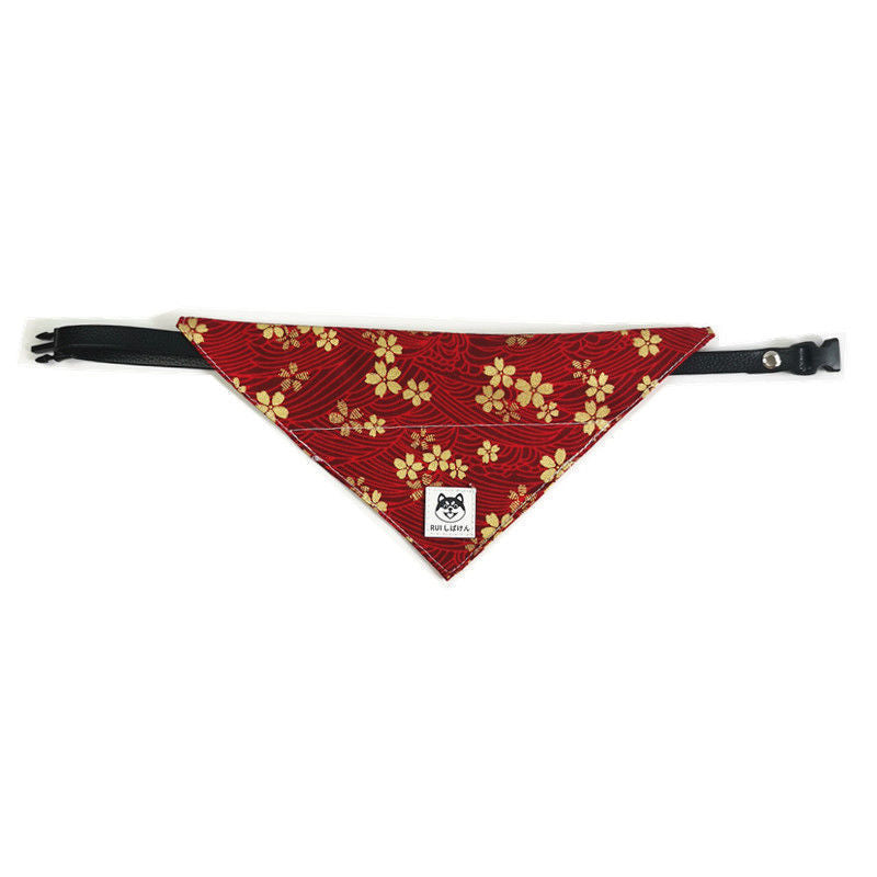 Japanese Tang Grass Pattern Dog Triangular Binder