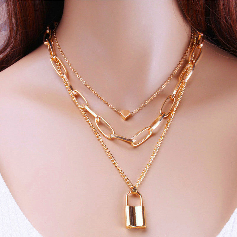 Multilayer Water Wave Chain Necklace