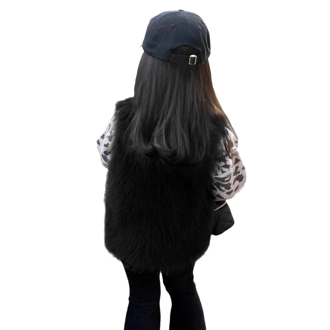 Children's Fur Vest Resembling A Fox