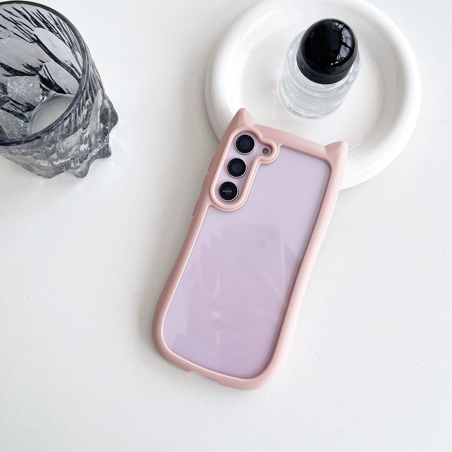 Creative Cat's Ears Transparent Fall Proof Mobile Phone Case
