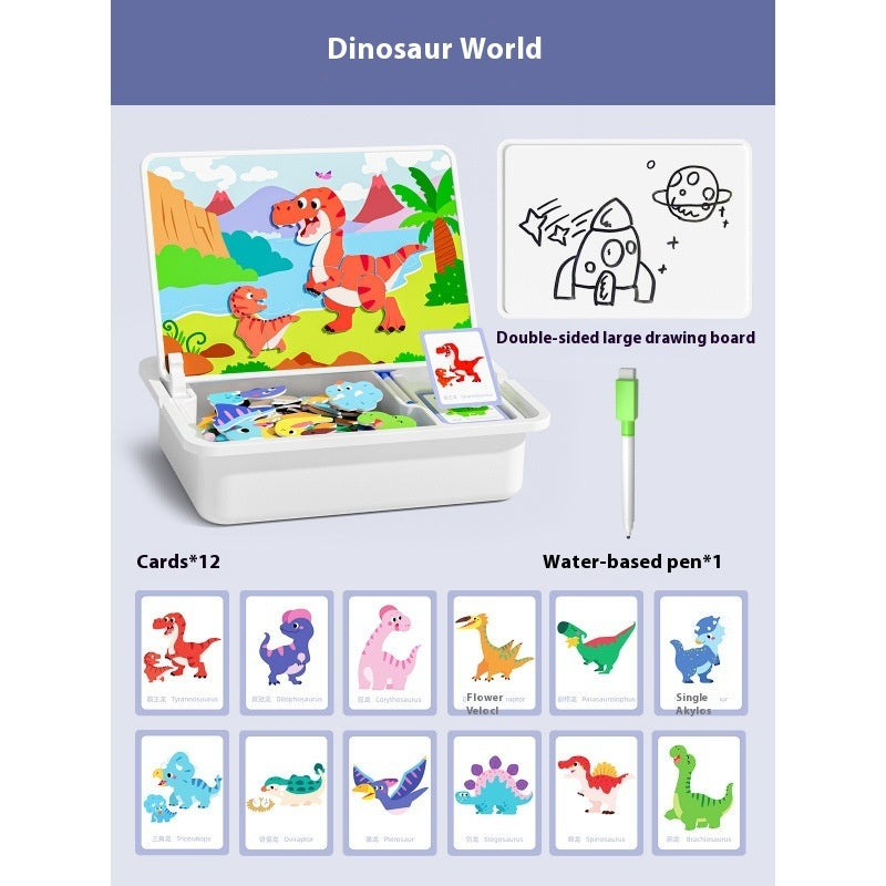 Magnetic Puzzle Children's Magnetic Toy Building Blocks.