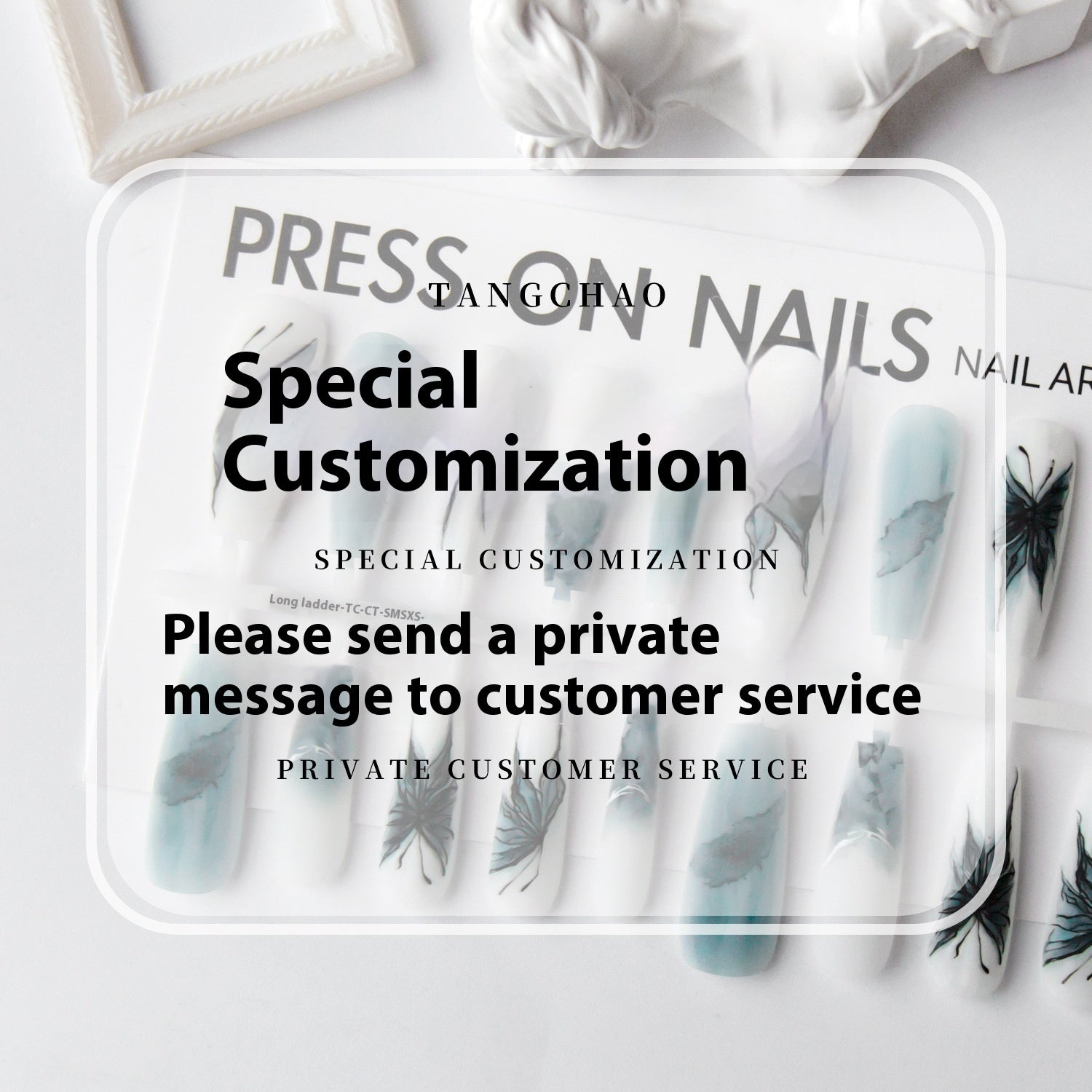 Ancient Style New Chinese Style Wear Nail Tip French Autumn And Winter Background Color - EL CHEG
