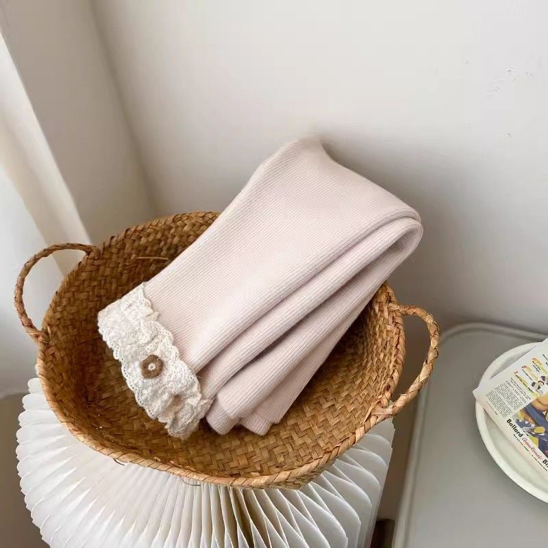 Girls' Velvet Padded Leggings All-matching Warm Pants