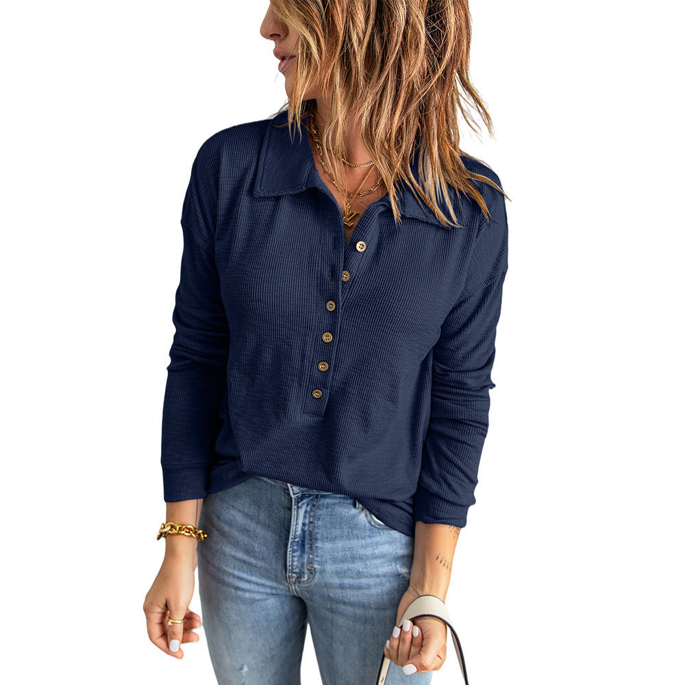 Long Sleeve Loose Casual Bottoming Top Autumn And Winter