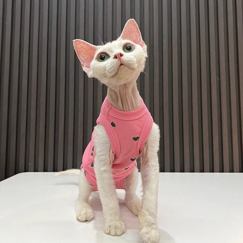 Summer High Elastic Comfortable Bellyband Prevent Catching Cold Air Conditioning Four-legged Pet Clothing Vest