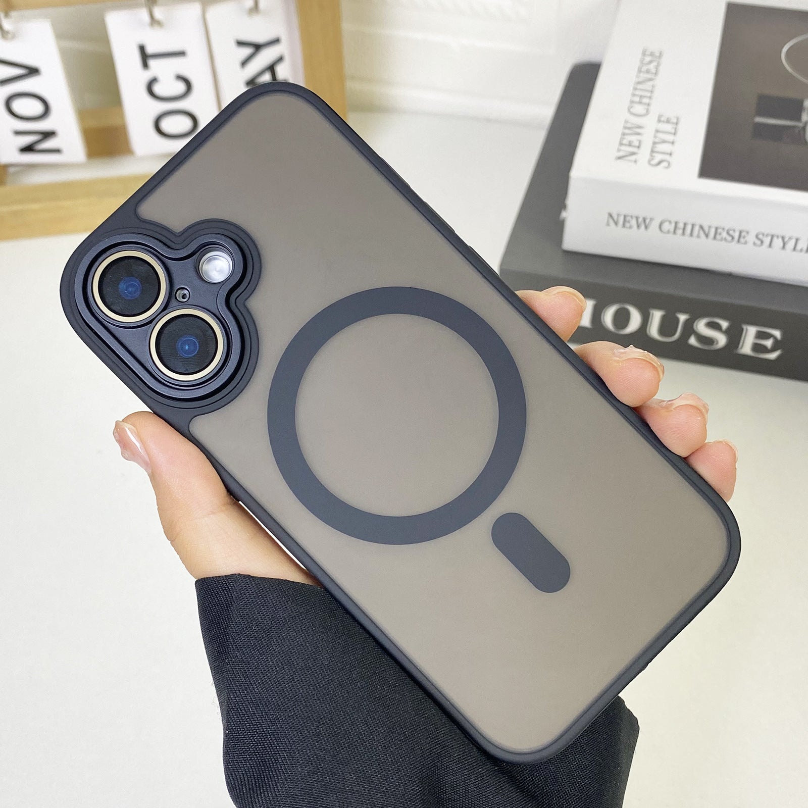 JD Magnetic Matte Phone Case All-inclusive Drop-resistant