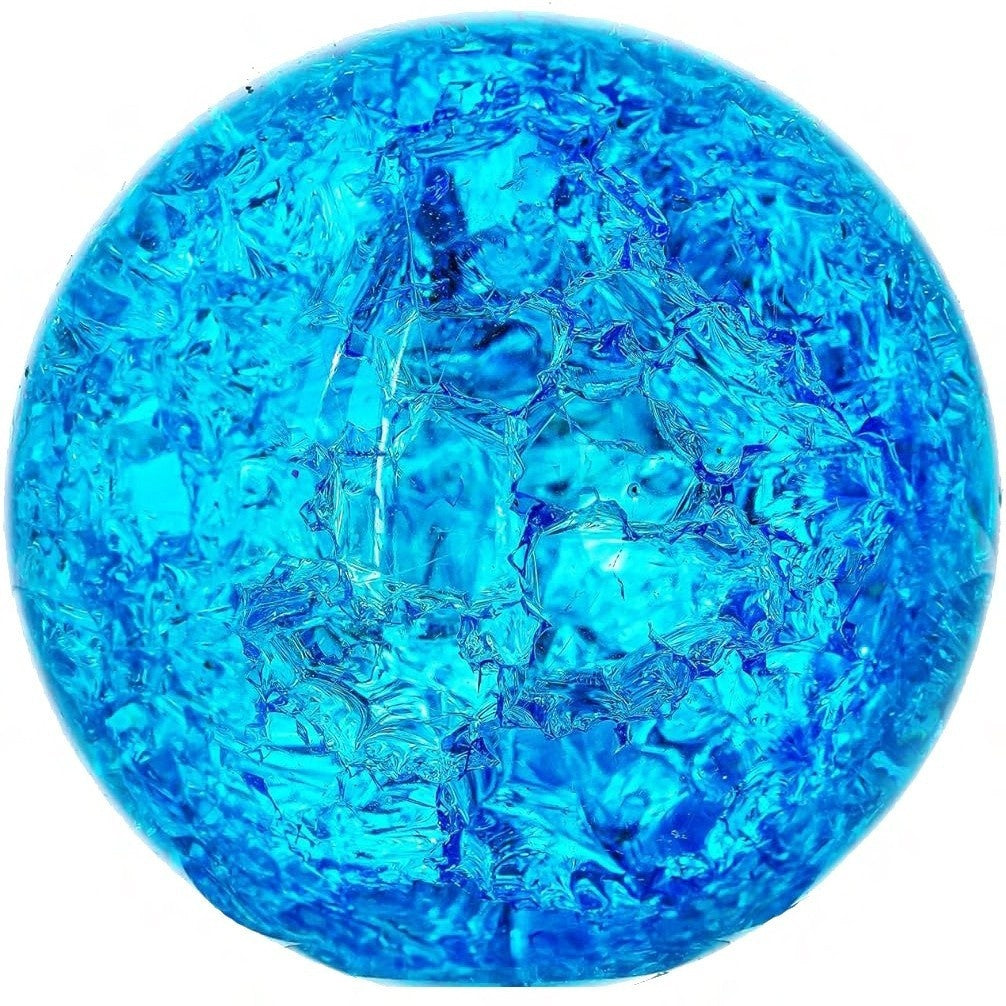 Colorful Crystal Ice Crack Ball Solid Glass Ball Ornament Ornaments - EL CHEG