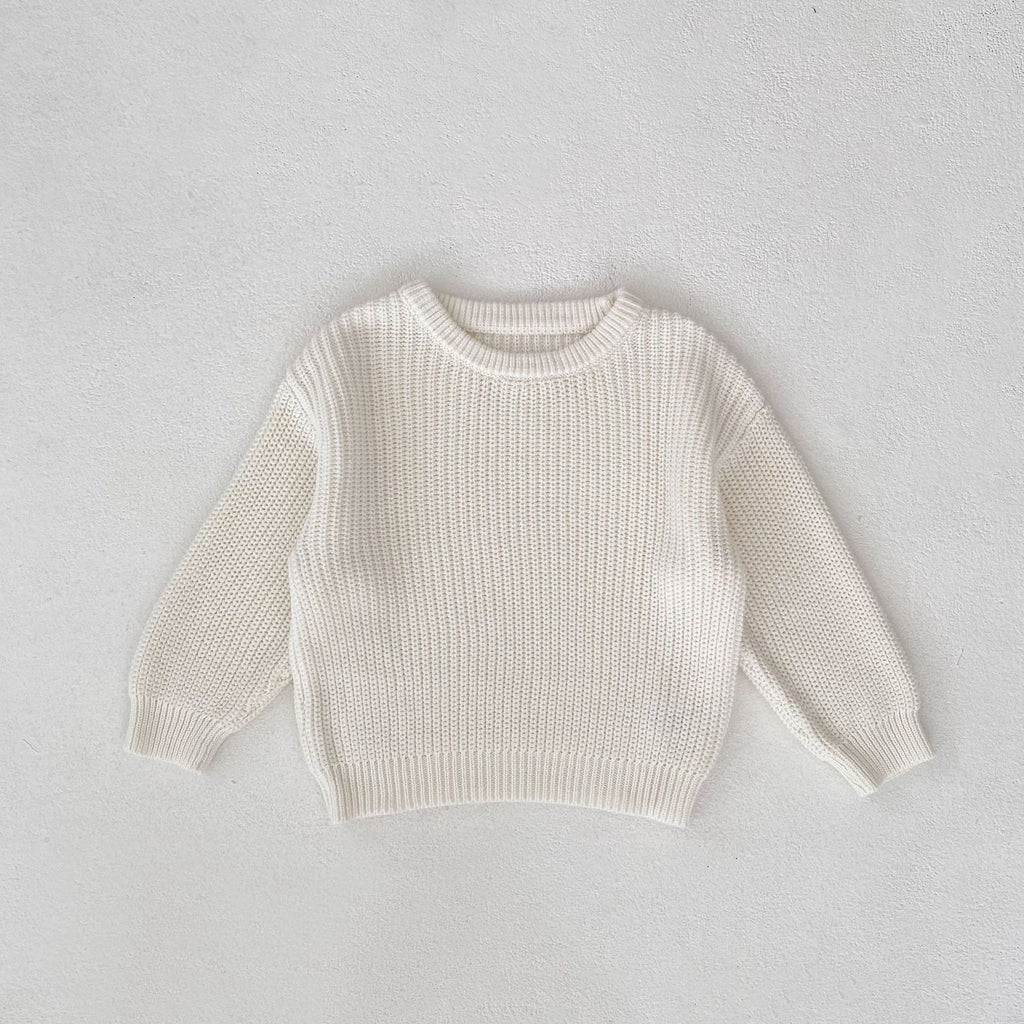 Infant Long Sleeve Round Neck Sweater Autumn Top