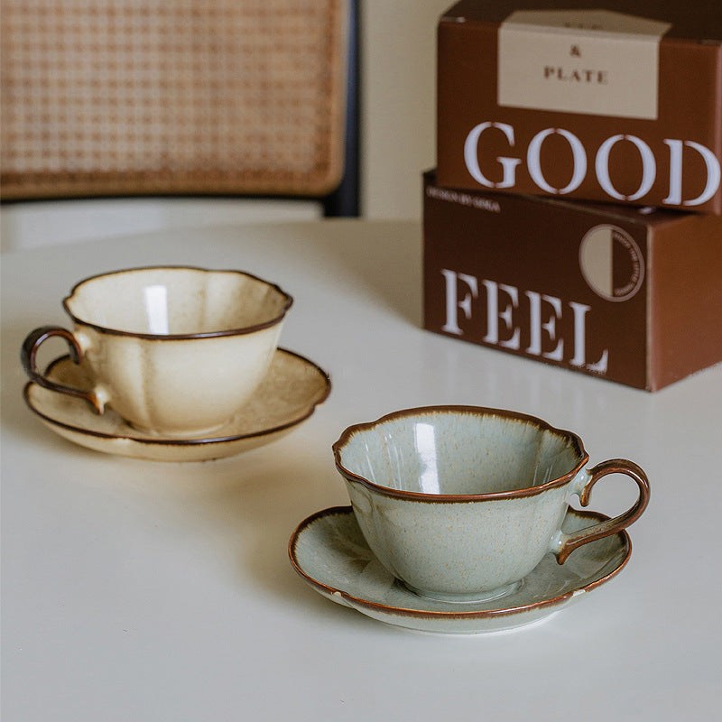 Retro Kiln Baked Underglaze Porcelain Coffee Set