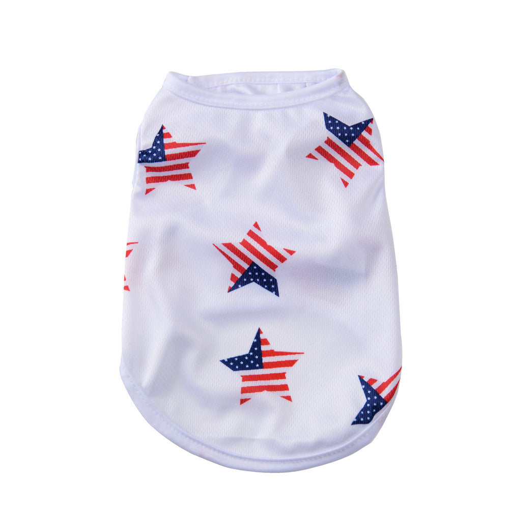 Independence Day Pet Thin Breathable Vest