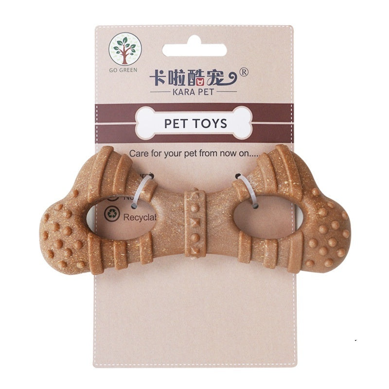 Dog Toy Bone Molar Rod Bite-resistant Teeth Cleaning Self-hi
