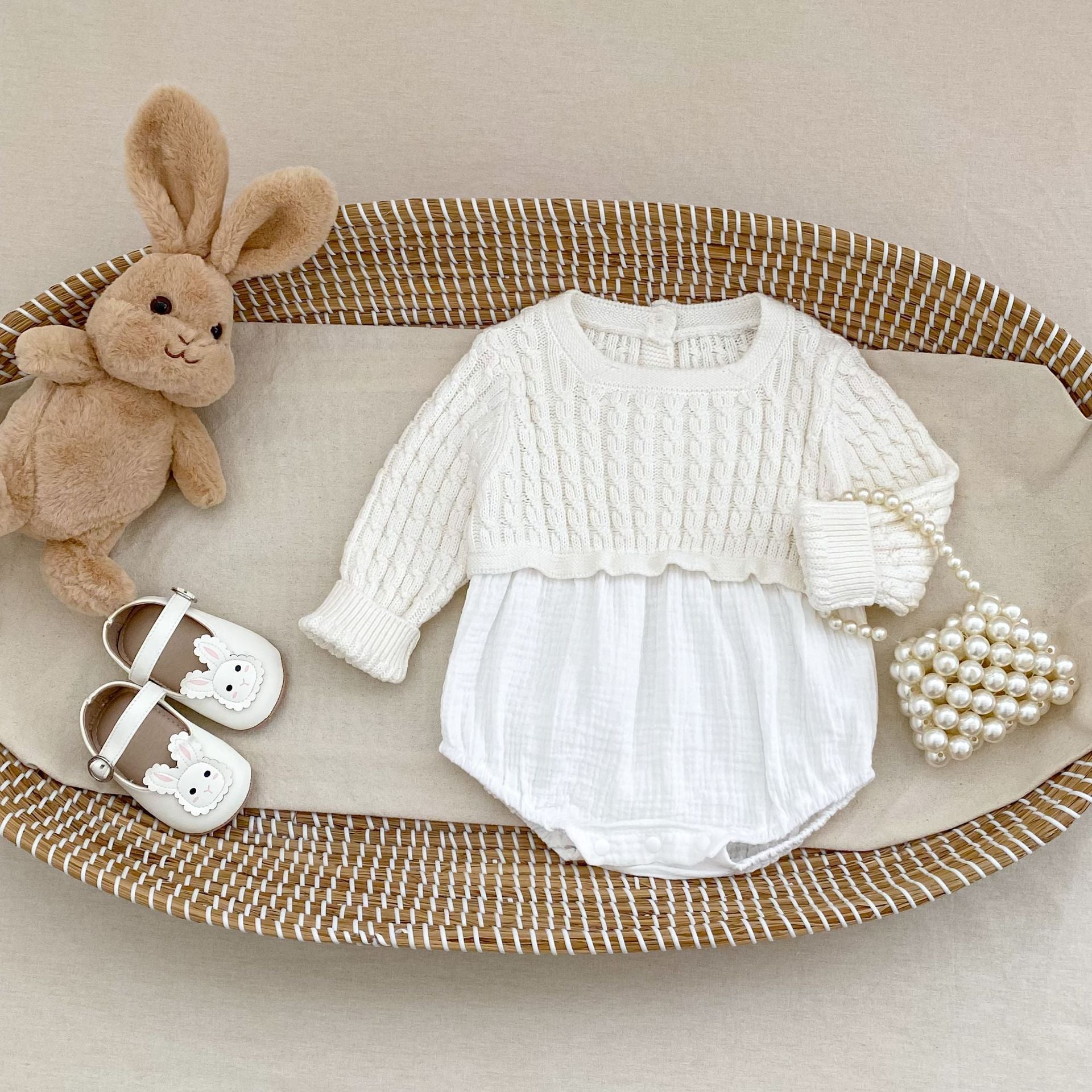 Spring And Autumn Baby Girl Infant Rompers