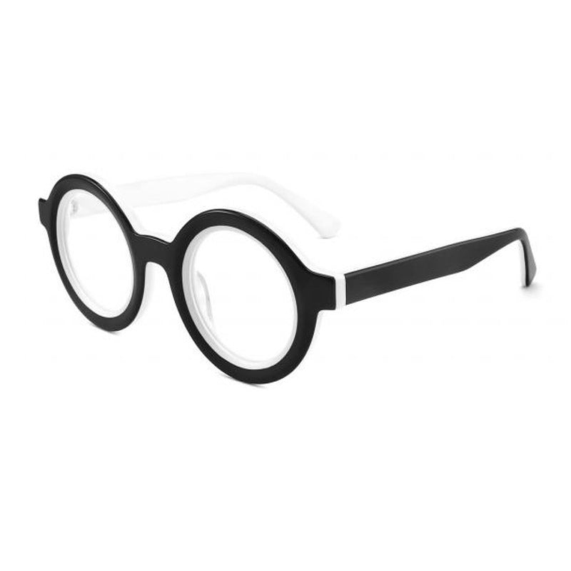 European And American Personalized Round Glasses Frame Trendy Thick Frame Retro