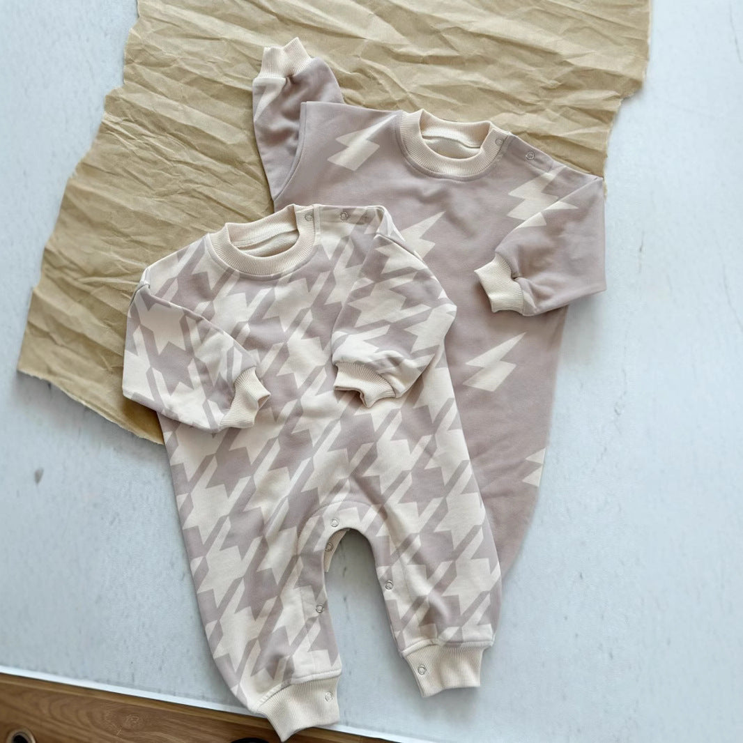 Baby Long Climbing European And American Male And Female Baby One-piece Outer Wear