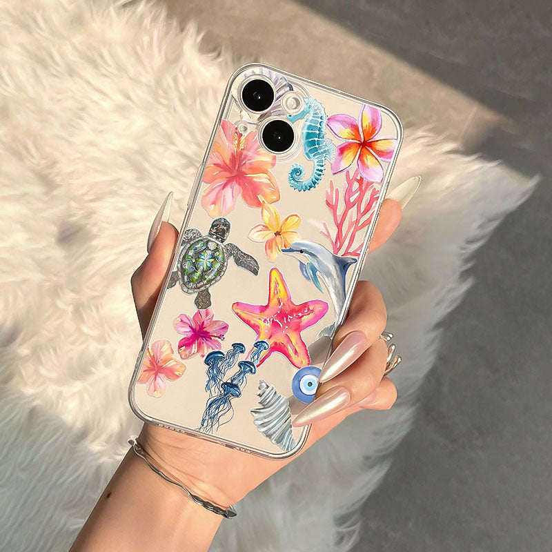 Dolphin Turtle Applicable Phone Case