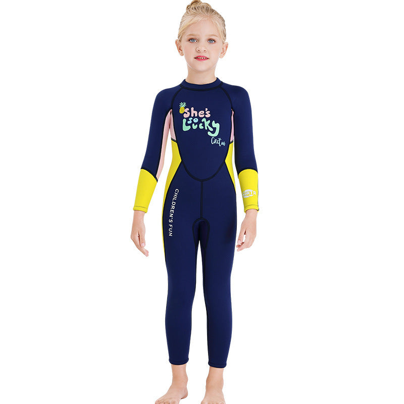 New Children's Swimsuit 2.5MM Warm Wetsuit