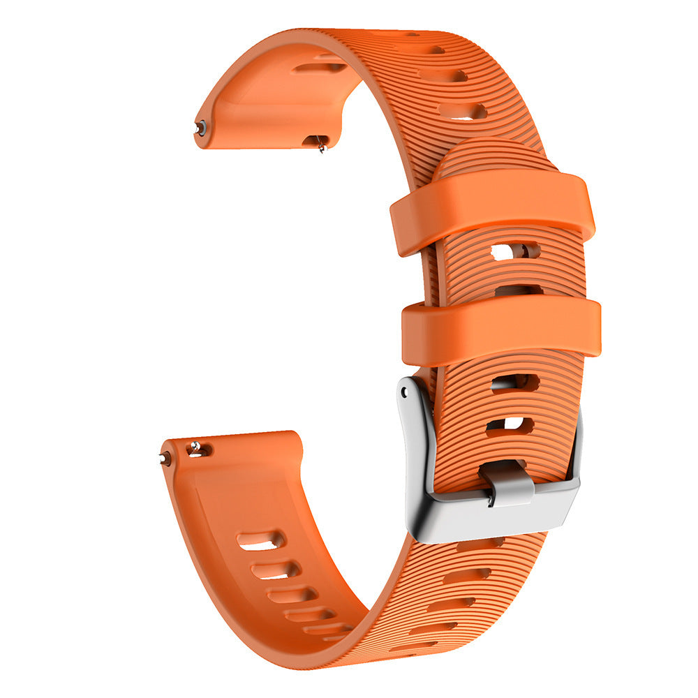 Universal Water Pattern Two-color Horizontal Pattern Silicone Buckle Strap