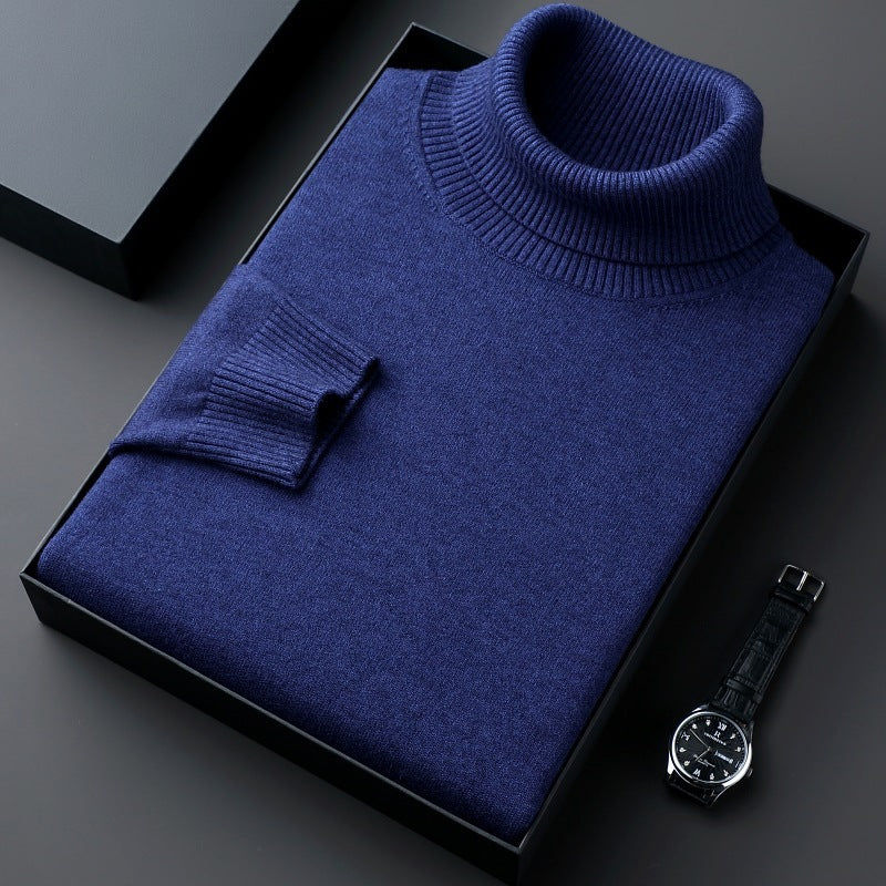 Imitation Knitwear Men's Turtleneck Color Thick Bottoming Shirt