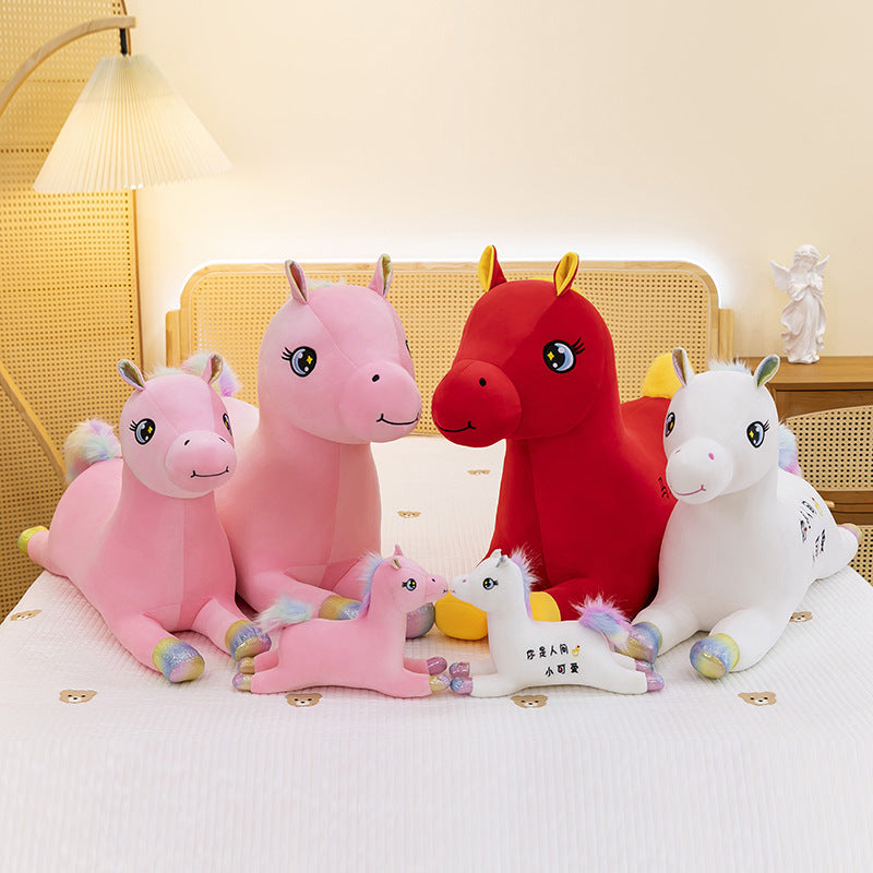 Horse Year Mascot Doll Pillow Plush Toy.