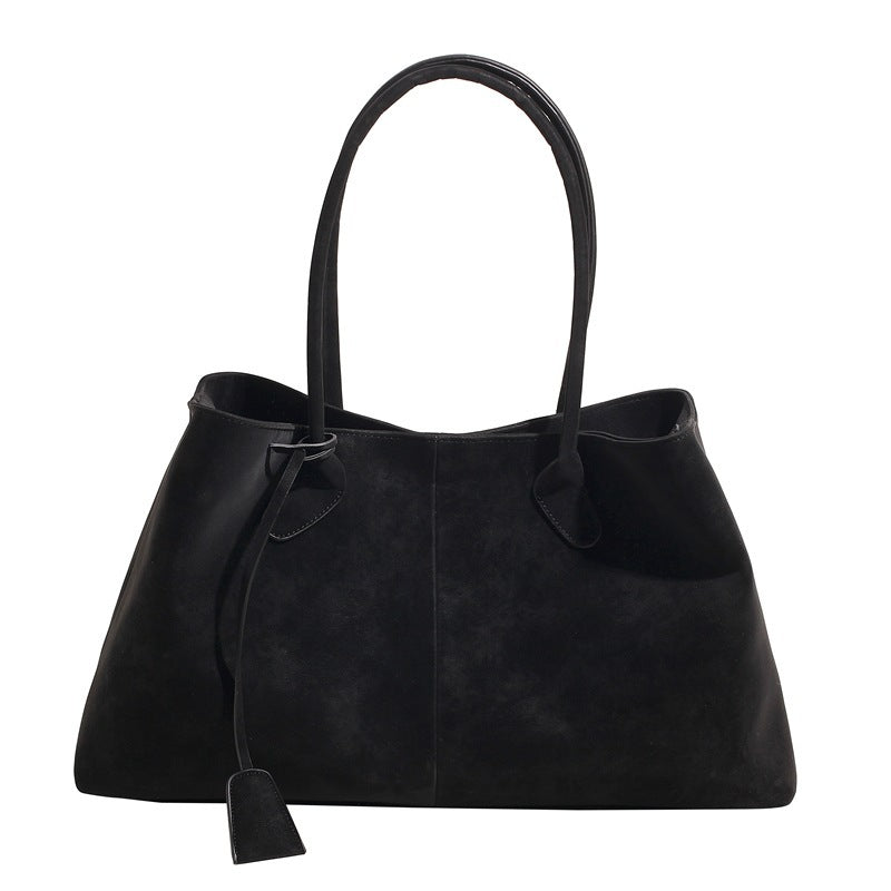 Tote Bag Large Capacity Commuter Portable Underarm Bag About Posture Magnetic Snap Bag