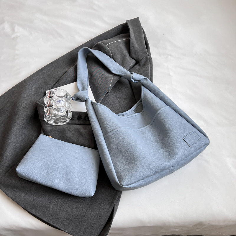 All-match Single Retro Large Capacity Commuter Textured Mother And Child Bag