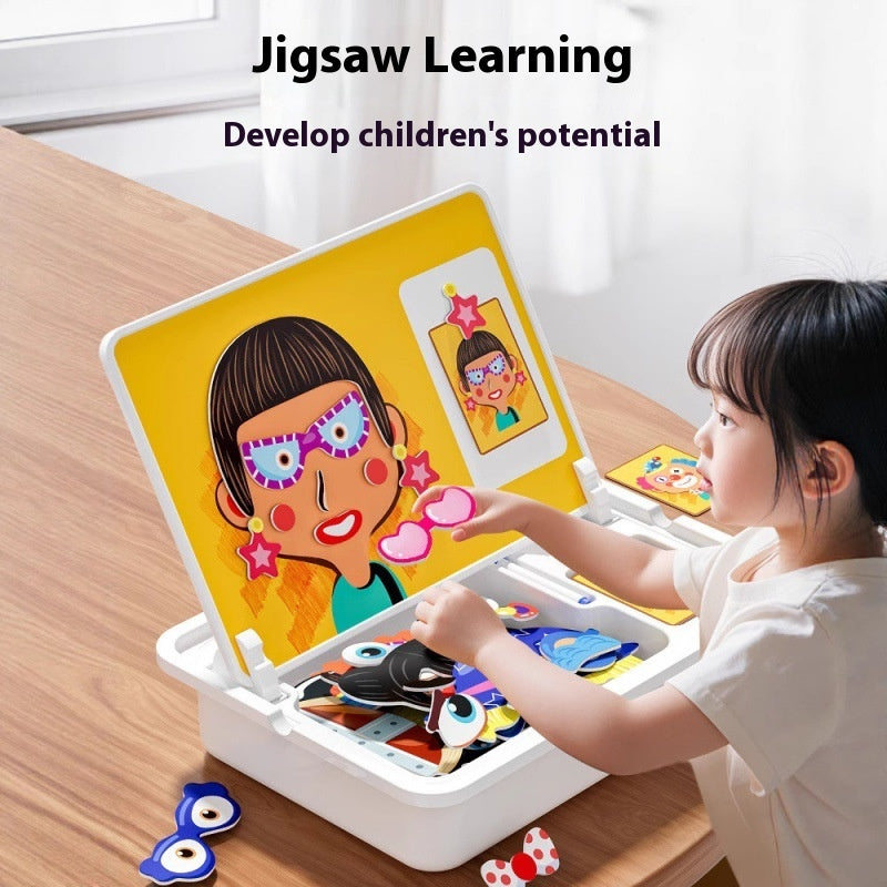 Magnetic Puzzle Children's Magnetic Toy Building Blocks.