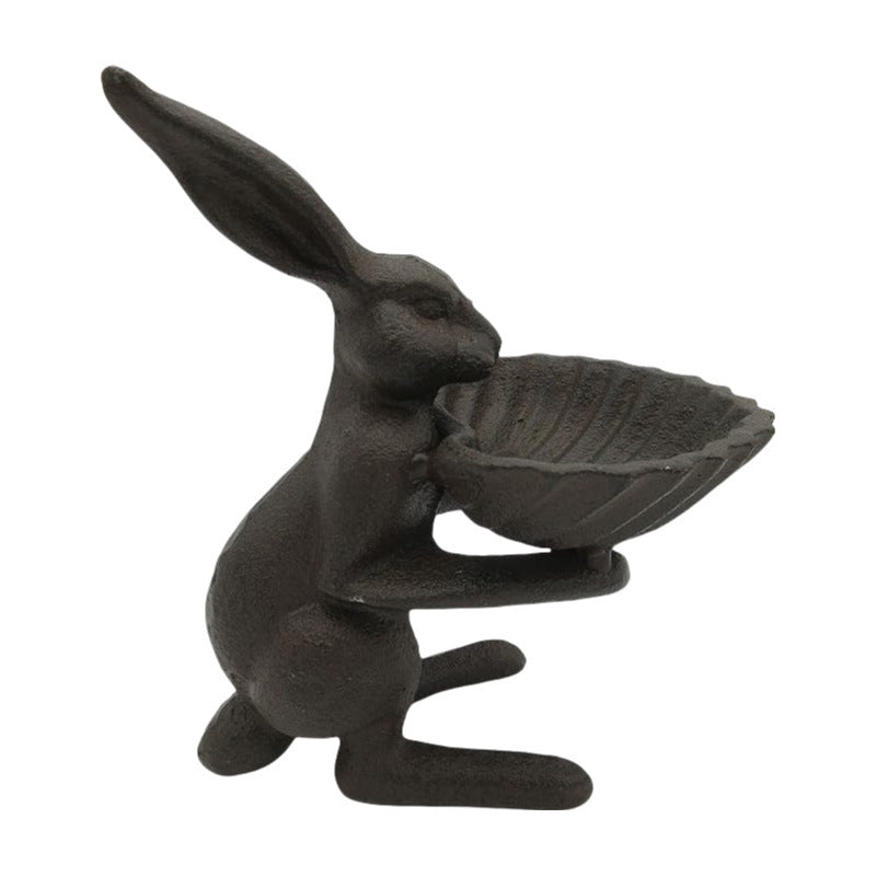 European And American Gardening Rabbit Bird Food Pot Crafts Garden Home Villa Ornaments - EL CHEG