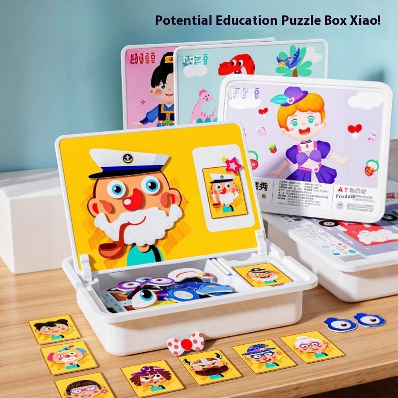 Magnetic Puzzle Children's Magnetic Toy Building Blocks.