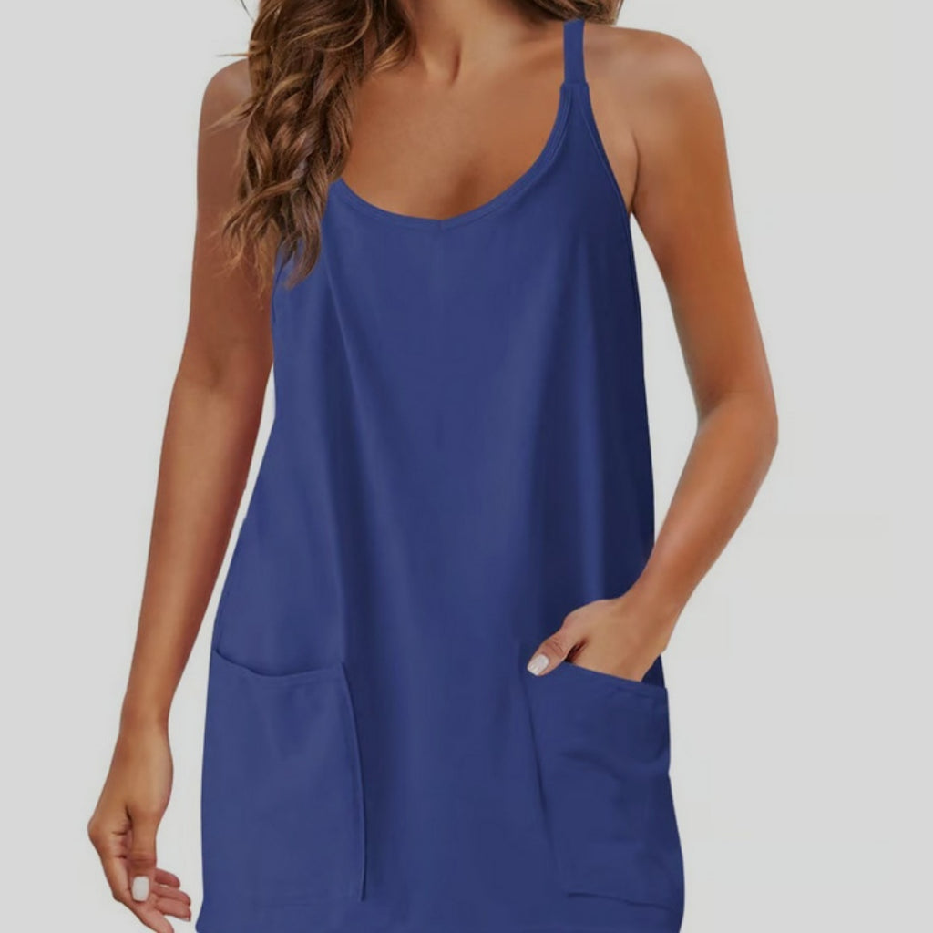 Women's Tops With Narrow Straps One-piece Shorts Jumpsuit Casual Suit