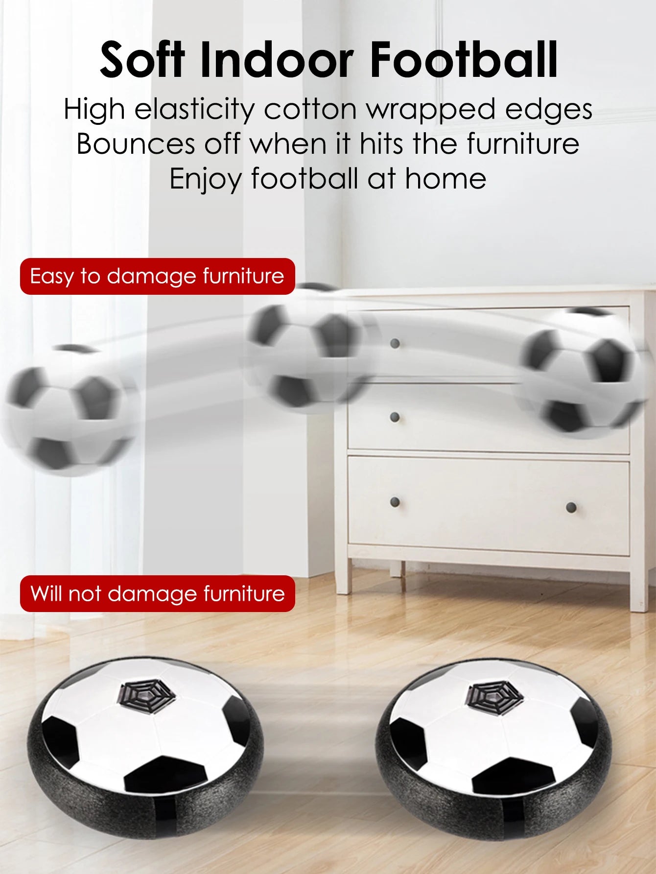 1pcs Floating Football Children's Interactive Football Electric Indoor Parent-child Interactive Sports Toys Creative Sports Toys - EL CHEG