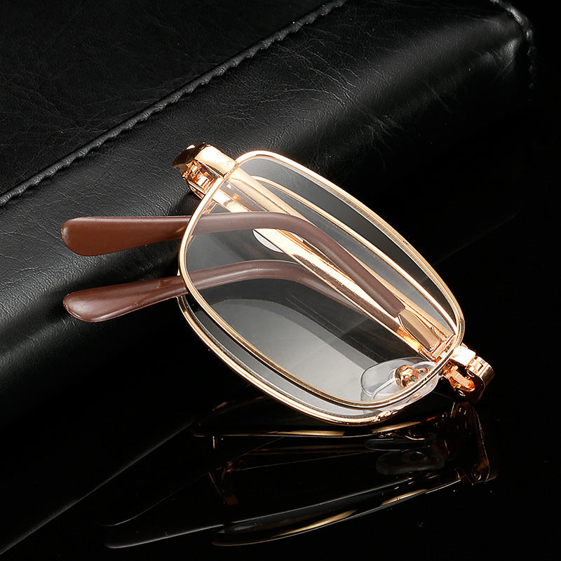 Fashionable Folding Resin Glasses For The Elderly