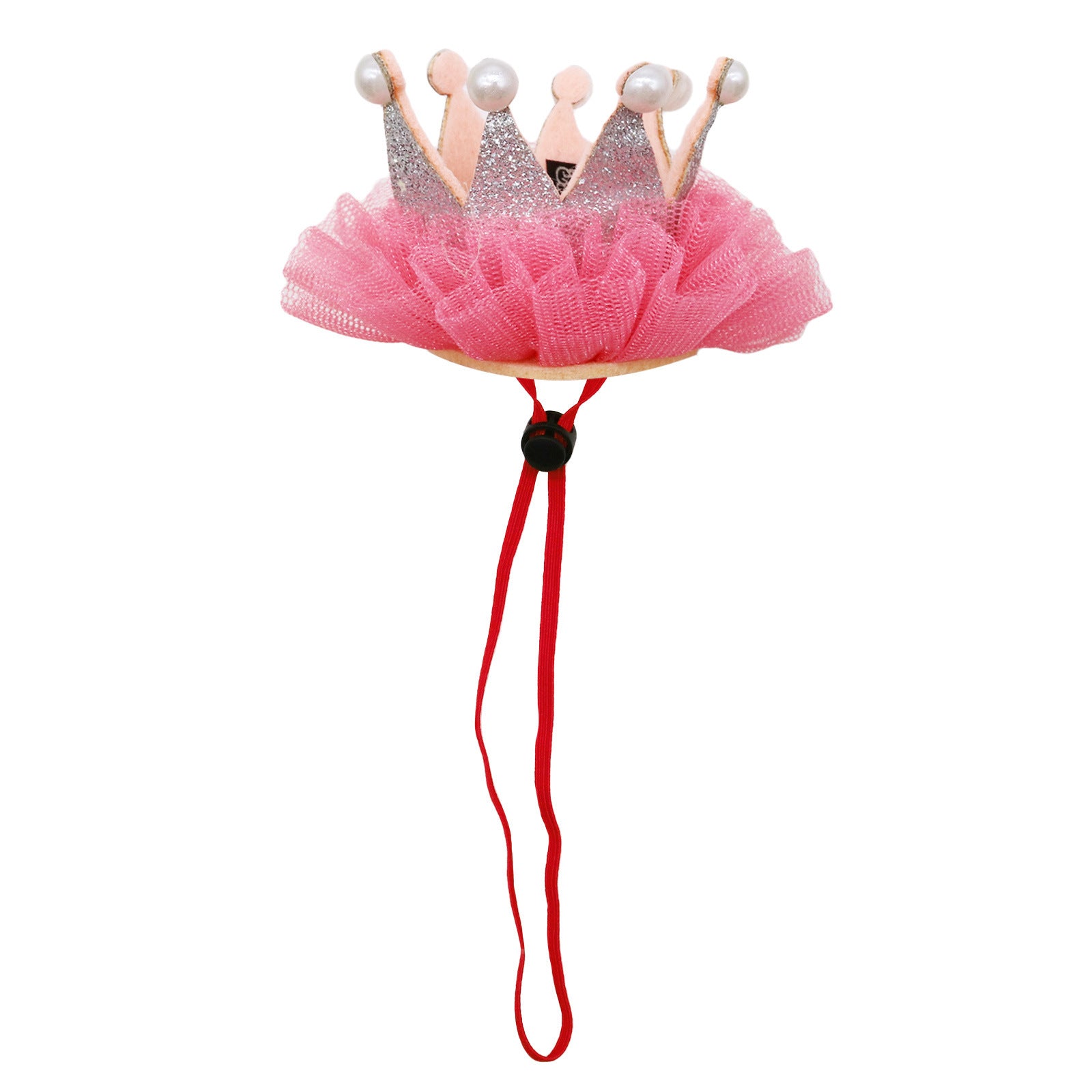 New Pet Dog Crown Hat Mesh Birthday Party