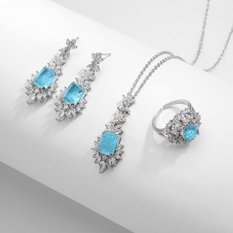 Lady Temperament Shining Zircon Necklace