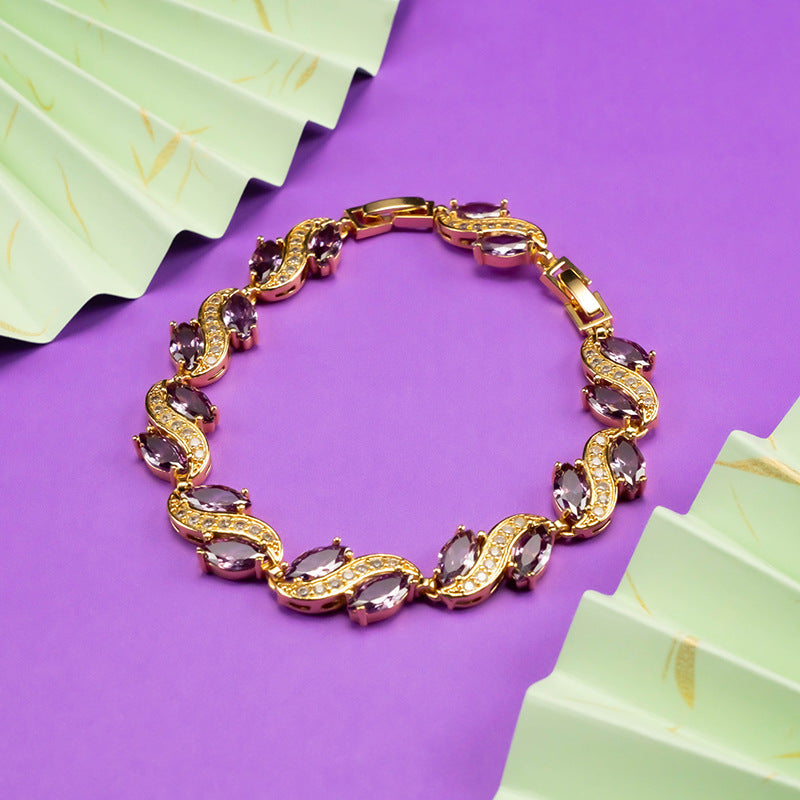 New Zircon Temperament Wild Jewelry Simple Bracelet