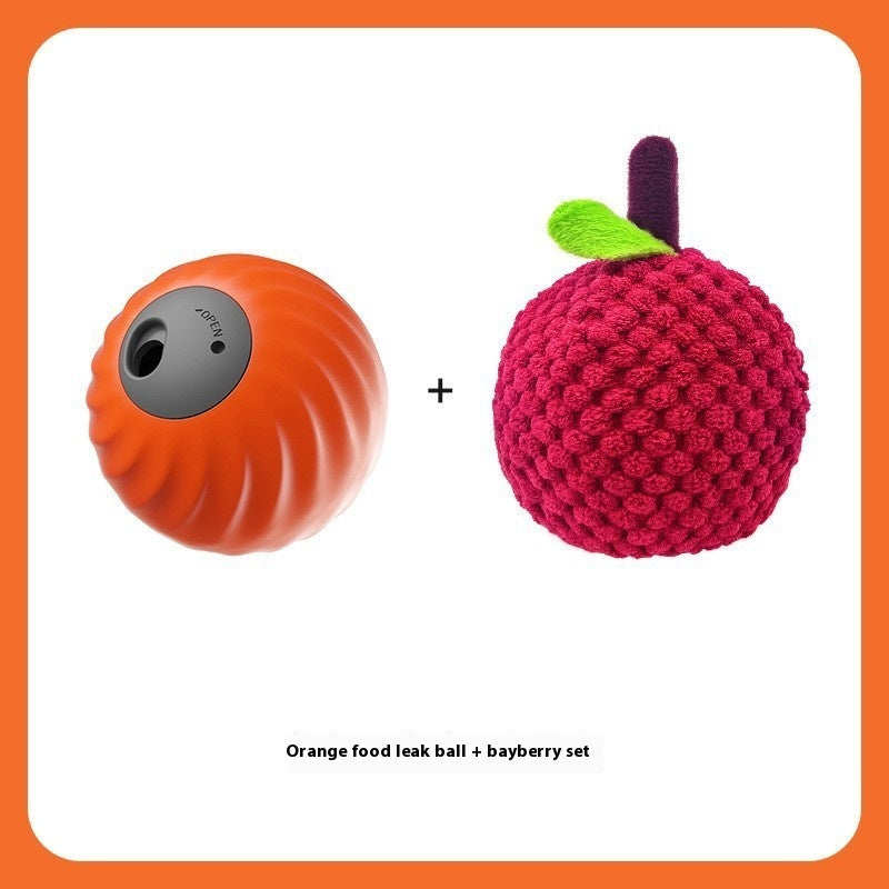 Pet Electric Food Dropping Ball Puzzle Self-Hi Relieving Stuffy Toys