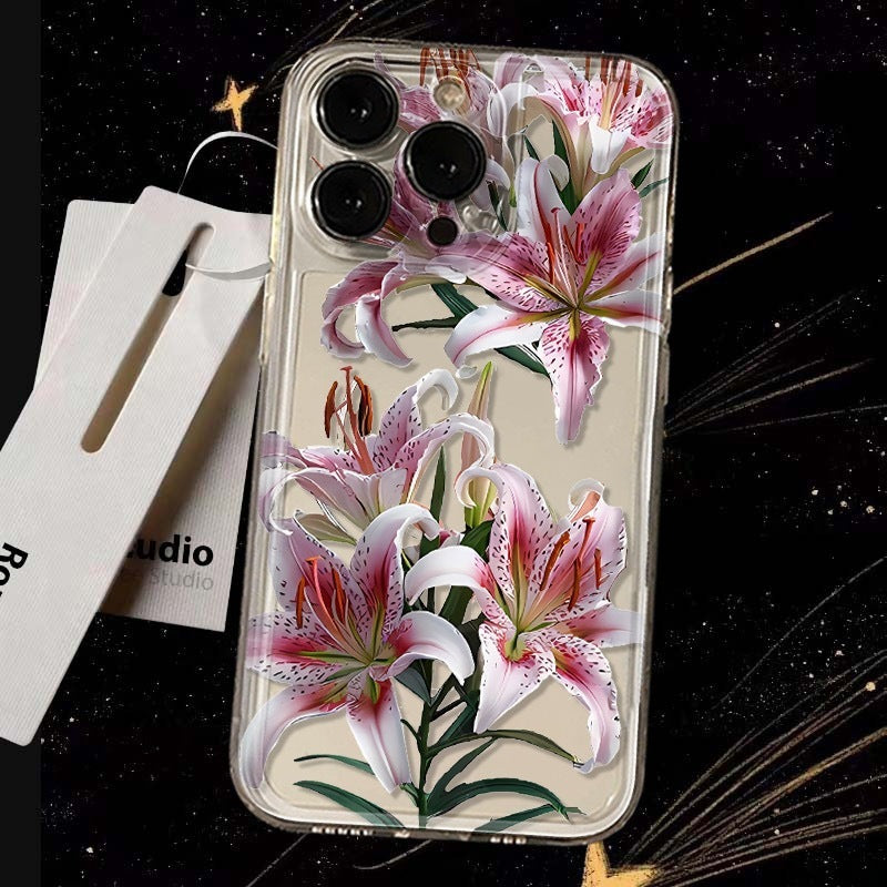Versatile Flower Transparent TPU Phone Case
