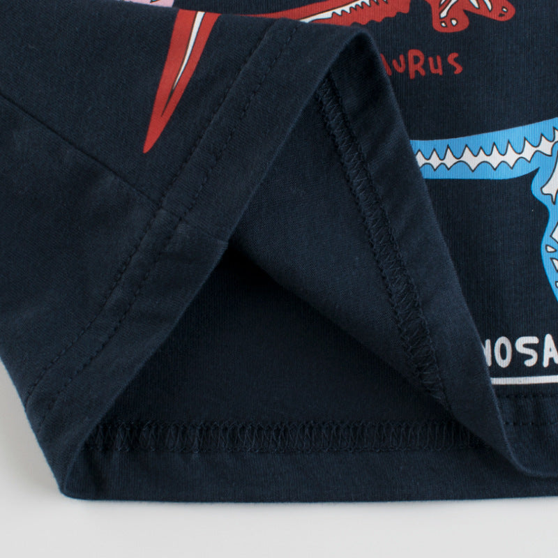 Short-sleeved T-shirt Dinosaur Cartoon Baby Clothes