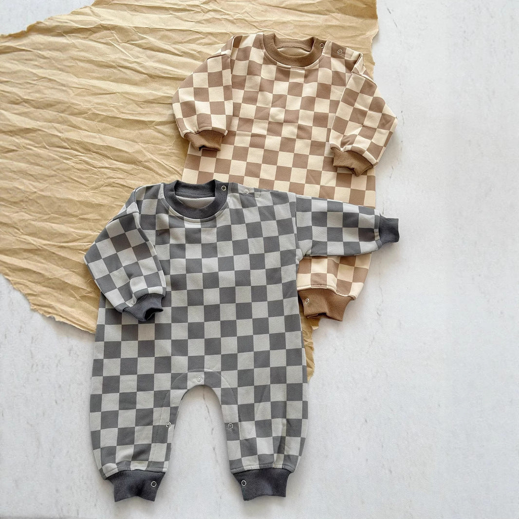 Baby Long Climbing European And American Male And Female Baby One-piece Outer Wear