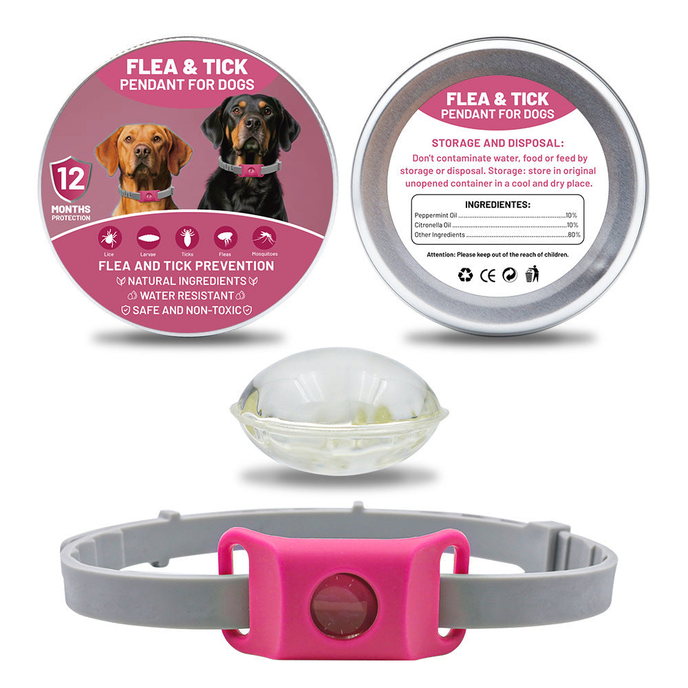 Pet Insect Repellent Button Collar Capsule Suit