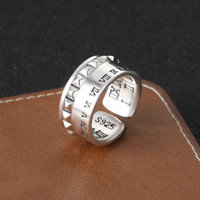Men's Trendy Punk Hip Hop Rivet Ring