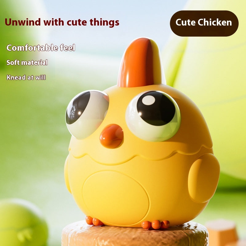 Creative Eye-popping Stuff Squeezing Toy Decompression Little Doll.