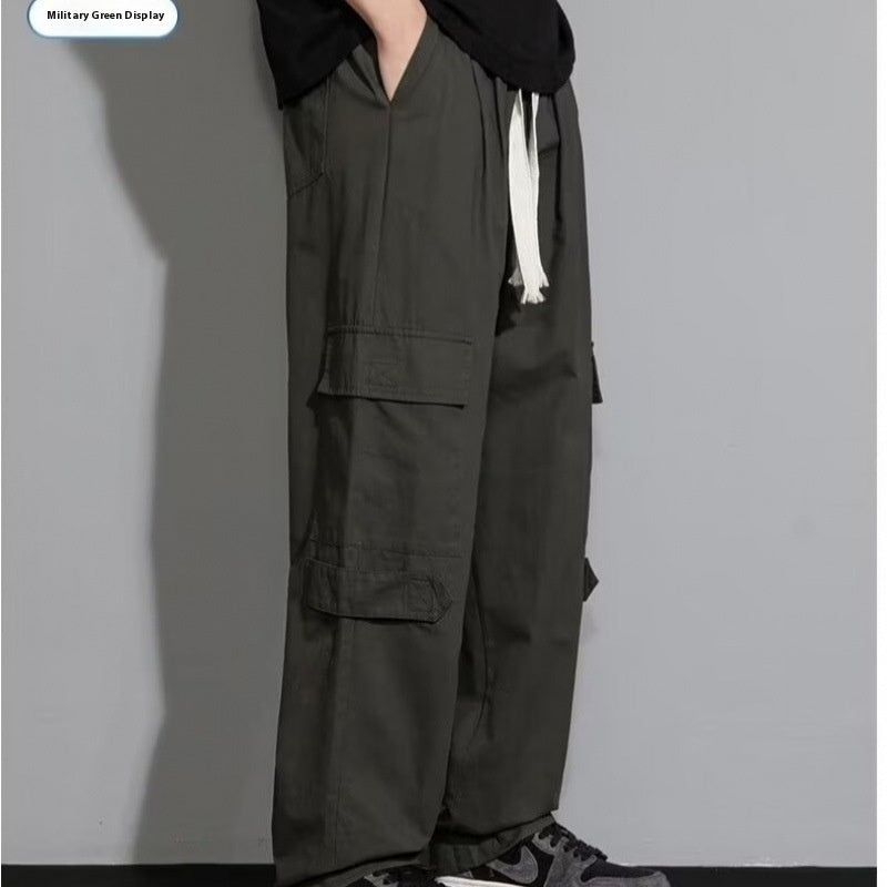 Men's Autumn New Retro Loose Straight Casual Trousers