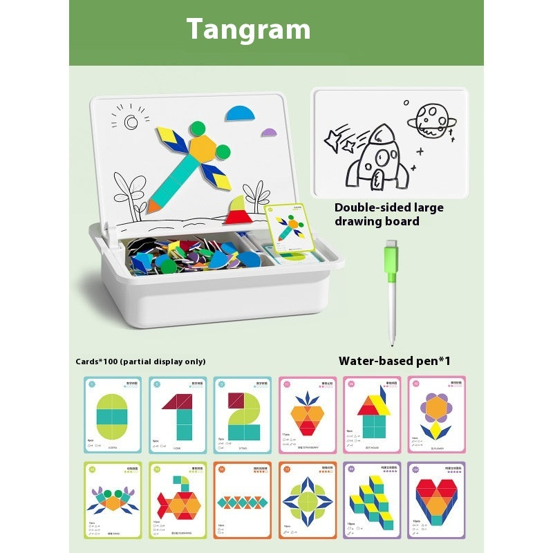 Magnetic Puzzle Children's Magnetic Toy Building Blocks.